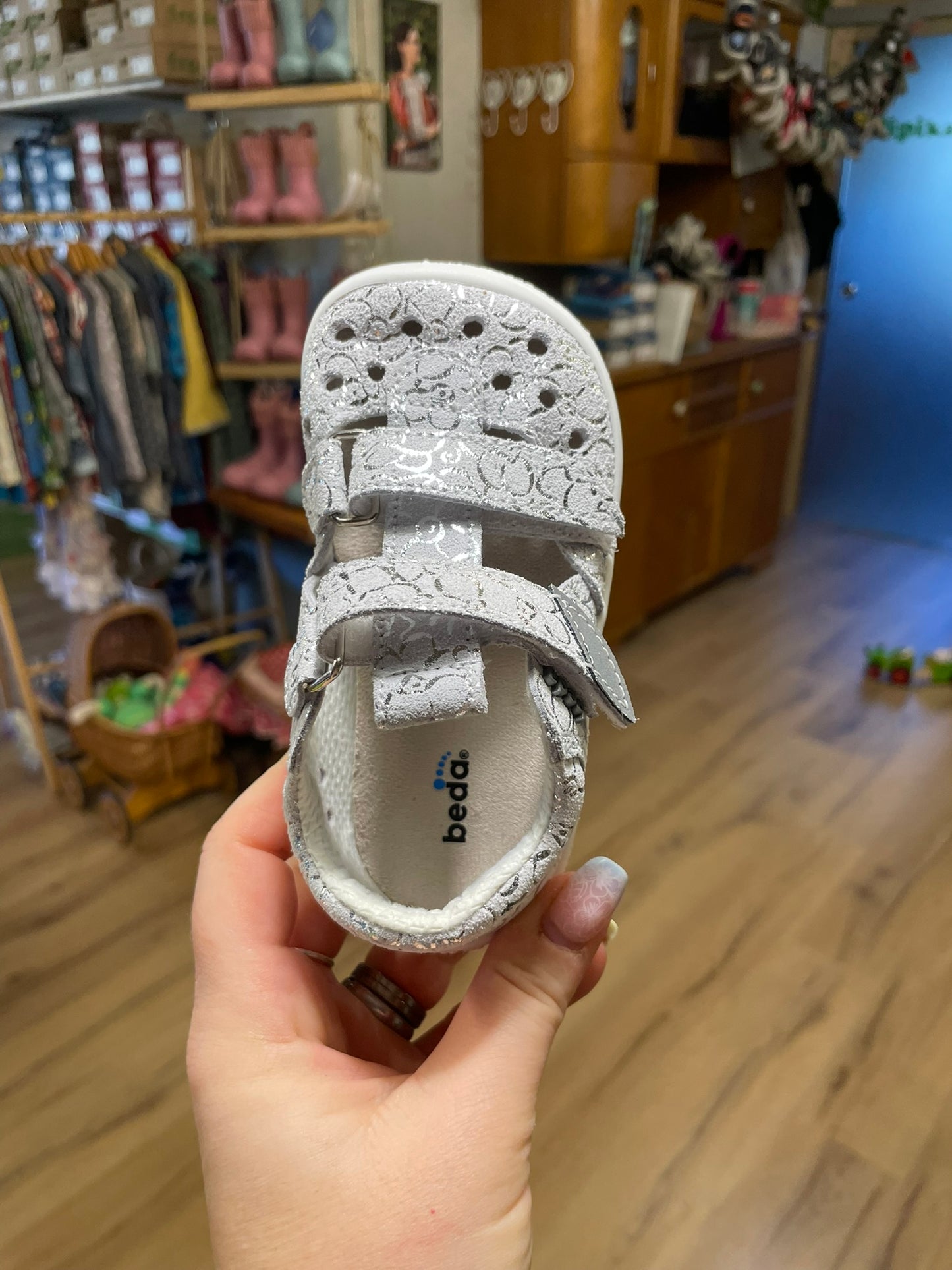 Beda Silver Shine Sandale