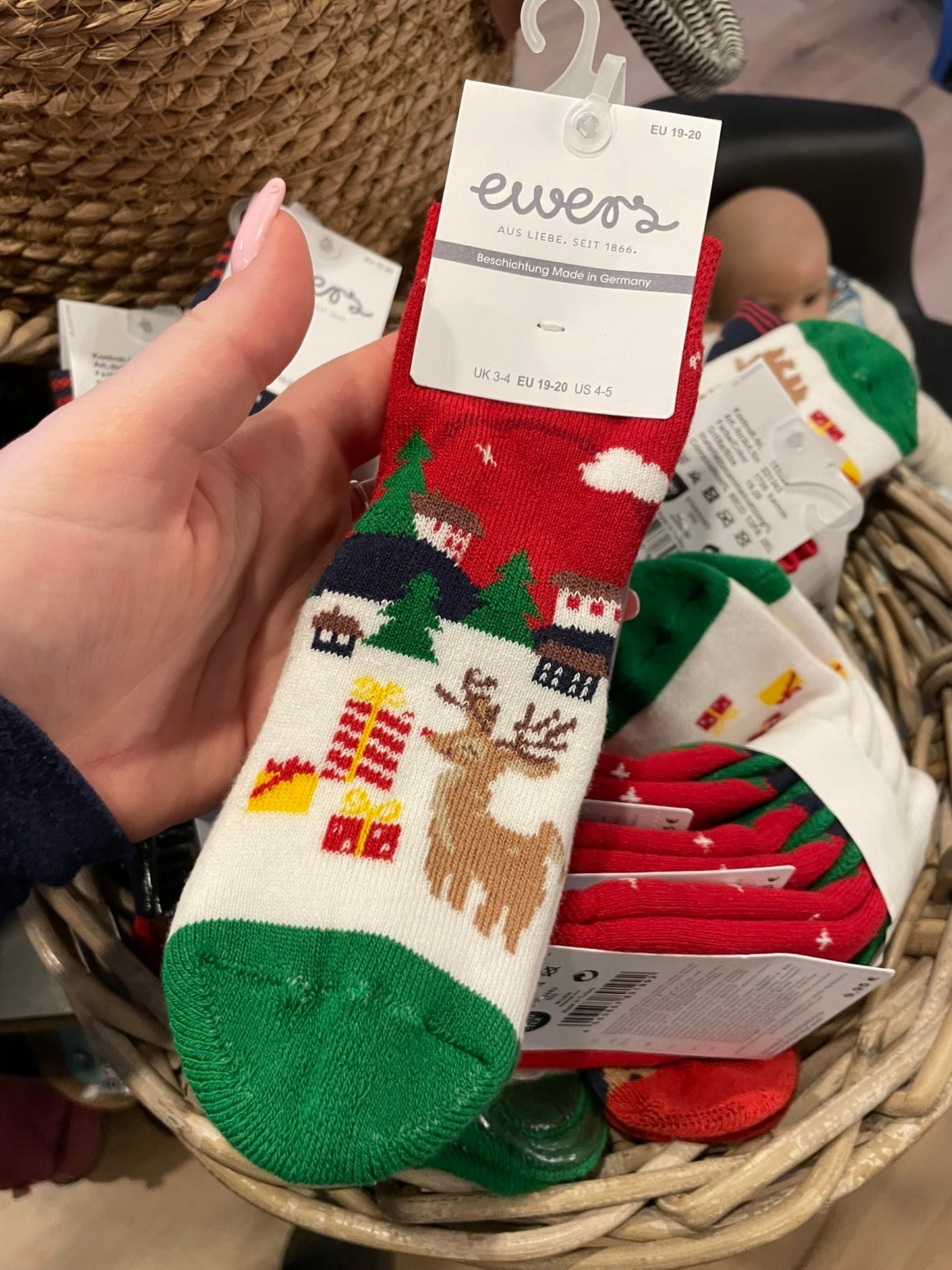 Ewers SoftStep Socken - wärmere Variante (Weihnachtsmotive)